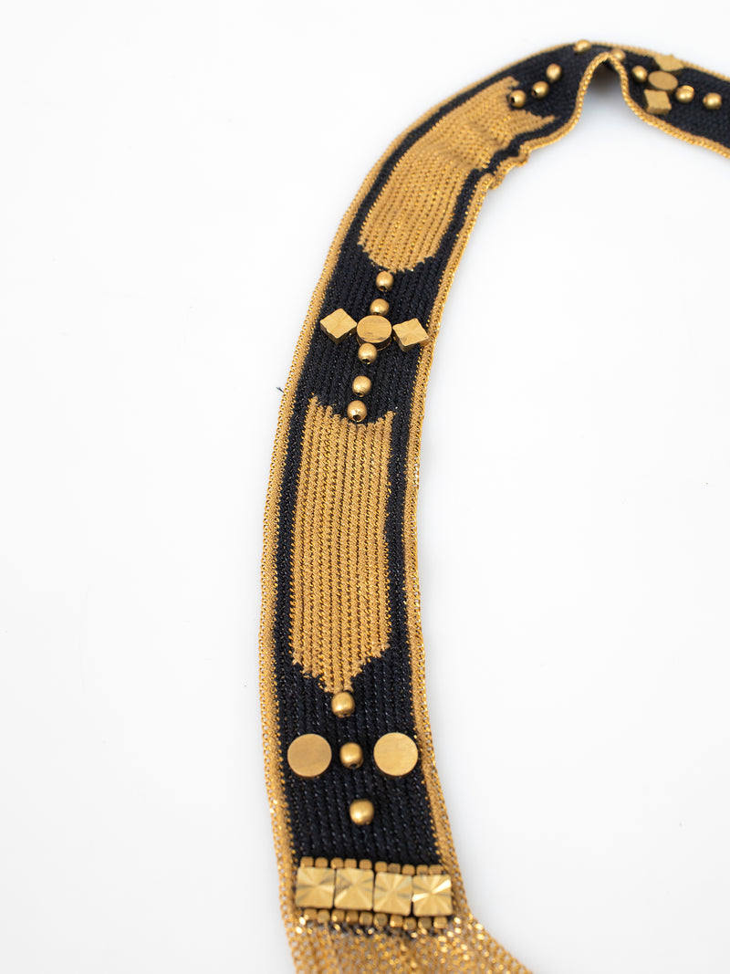 Gold & Black Navaho Necklace