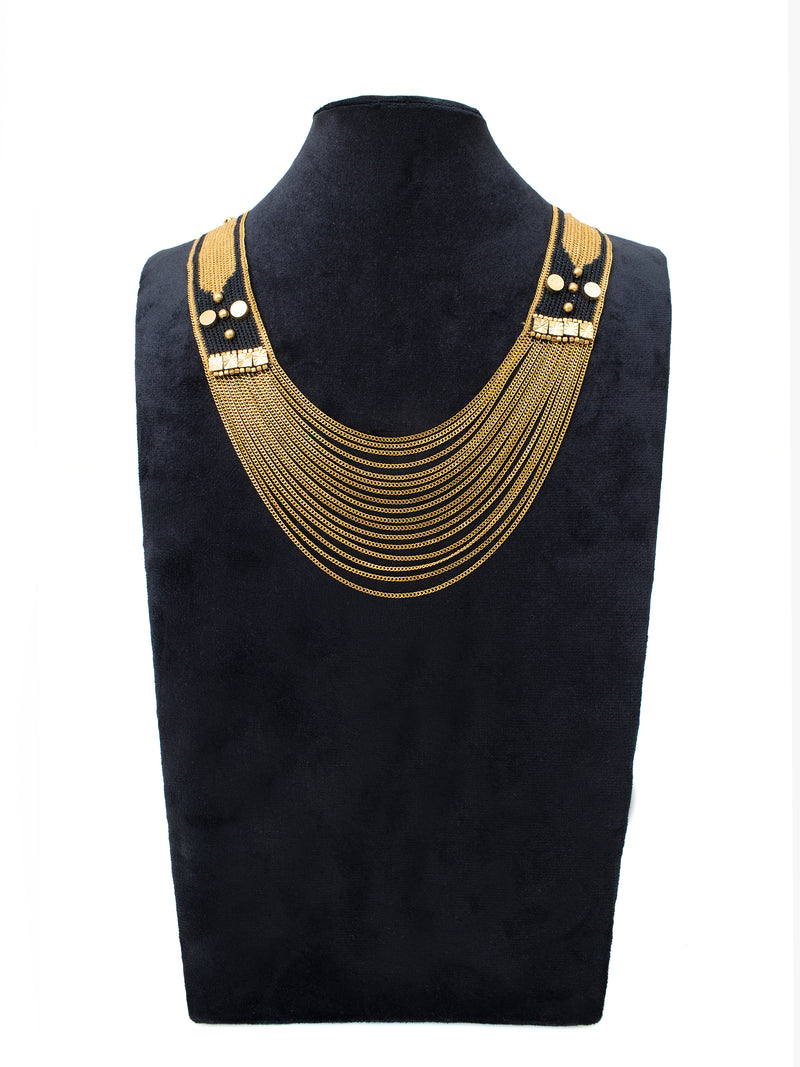 Gold & Black Navaho Necklace