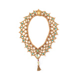 God's Queen, Hand-sewn Rudraksha and Jade Necklace - Zaafar.com