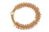 Ruby Wrap Around Bracelet and Choker - Zaafar.com