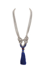 Tassel Knot Necklace Gold - Zaafar.com